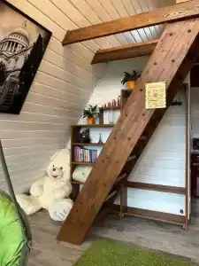 Солнечный дом А-фрейм с купелью (чаном) - 12