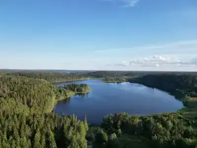 Домик с террасой и панорамным видом на озеро Туоксъярви - 42