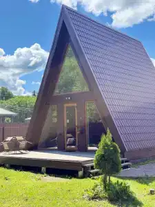 Уютные домики A-Frame с банным комплексом - 124