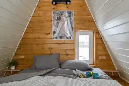 Уютные домики A-Frame с банным комплексом - 30
