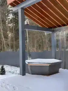 Цветочный домик с камином - 89