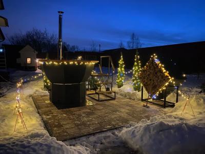 Современный новый дом с баней и банным чаном - 25