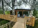 Дом на дереве с горячей купелью на 2 человек