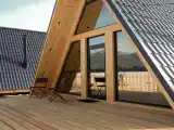 Отдельный дом в уединенной местности с видом на горы