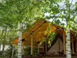 Сафари-тент Панорамный сафари-тент для четверых с двухспальной кроватью + диван-кровать