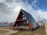 Уютный домик А-Фрейм с террасой и мангальной зоной
