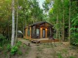 Дом деревянный с панорамным остеклением