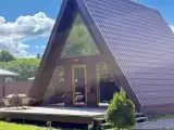 Уютный домик A-Frame с купелью в лесу!