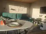 Уютный Сканди домик с видом на холмы, Баня с чаном