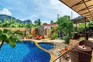 Aonang Serene 3 Bedrooms Private Pool Villas with Backyard, Ао-Нам-Мао