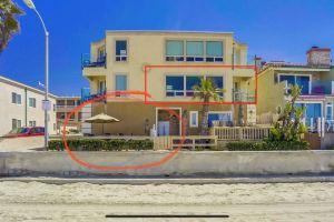 BEST ON THE BEACH!!⛱ Oceanfront Stunning 2 1/2 Bdrm 2Ba, 2 Garage, 6 - beds, Сан-Диего