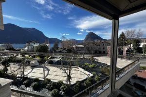 Lugano City Apartment in Cassarate Facing the Lake, 5Min from the Centre, Лугано