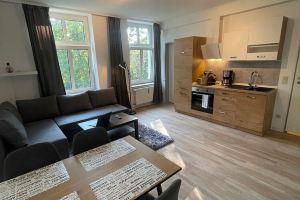 Cozy studio with a view of the spa garden, Бад-Ротенфельде