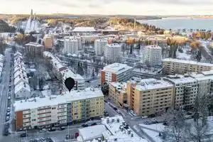 Bright & Spacious Studio in Lahti Center, Лахти