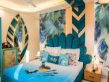 Peacock Theme Designer Room With 240 Degree City View And Beautiful Peacock Bed & Sitout