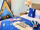 Blue Starry Sky Themed Double Bed Room