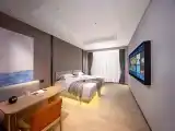 Elegant Double Bed Room (Spacious Space & Zero Pressure Mattress + Mini Fridge + TV Projection)