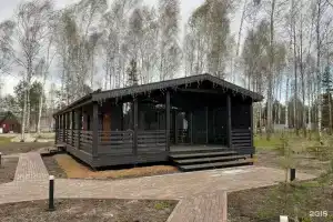 Барнхаус у озера с панорамным остеклением, Красный Огорок