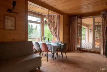 Деревянный коттедж с бассейном и баней - 70