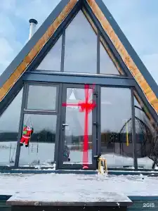 Береговой дом с баней с видом на озеро - 61