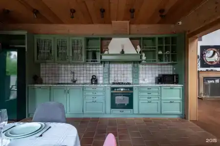Деревянный коттедж с бассейном и баней - 80
