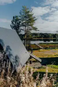 Дом с видом на озеро рядом с Ладожскими шхерами - 56