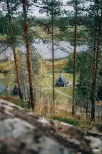 Дом с видом на озеро рядом с Ладожскими шхерами - 45