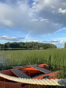 Дом с видом на озеро рядом с Ладожскими шхерами - 32
