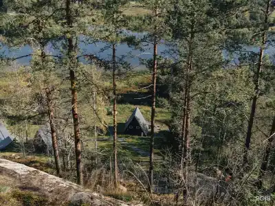 Дом с видом на озеро рядом с Ладожскими шхерами - 63