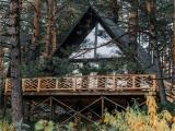 №8 | Premium A-Frame с двумя спальнями и камином (до 6 чел)
