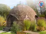 Купольный коттедж-сфера двухуровневый с камином №10
