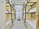 Кровать в общем мужском номере с трехъярусными кроватями №6 (удобства на этаже)