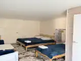 Четырехместный номер с 1 двуспальной или 2 односпальными кроватями с видом на горы