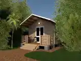 Двухместный коттедж Standard с балконом и с видом на сад (двуспальная кровать)
