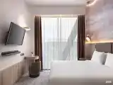 Улучшенный номер с видом на Арбат с одной большой кроватью
