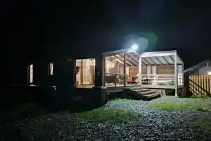 Уютный дом с видом на горы в стиле лофт с баней