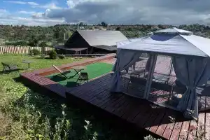 Дом с баней на дровах