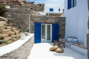Апартаменты Gorgeous Studio In Cycladic Architecture Overlooking The Aegean, Турлос