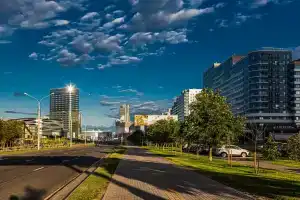 На проспекте Победителей, Минск