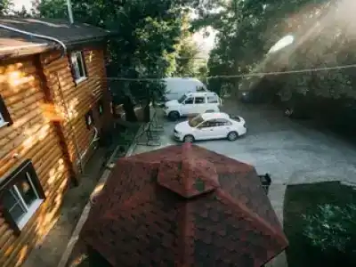 Бревенчатый дом в лесу - 45