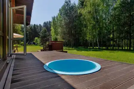 Дом Zarechye с русской баней и горячей купелью - 11