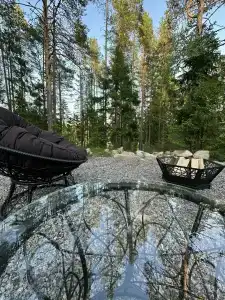 Частный дом с панорамными окнами - 13