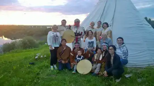 Стойбище сородичей, национальное нанайское подворье - 5