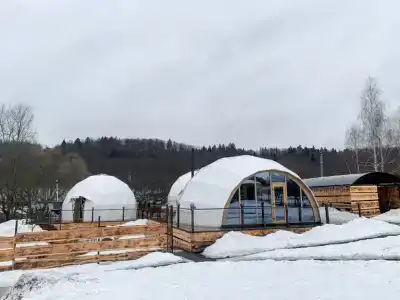 Купольные дома-сферы на ферме - 35