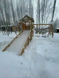 Треугольный домик в лесу с горячей купелью - 58