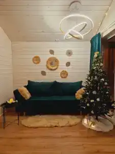 Треугольный домик в лесу с горячей купелью - 71