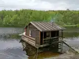 Дом рыбака с баней на острове Хепасалонсаари (лодка на веслах) до 4-х гостей 