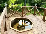 Дом А-фрейм с чаном на дровах