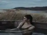 Дом с горячим чаном на берегу моря