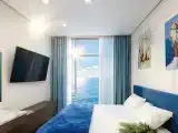 Дизайнерская студия  LS LUX- FLY BLUE LIGHT в Алуште - прямой вид на море с 16 этажа